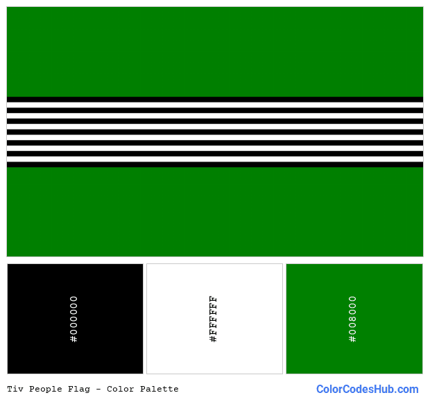 Tiv People flag color palette