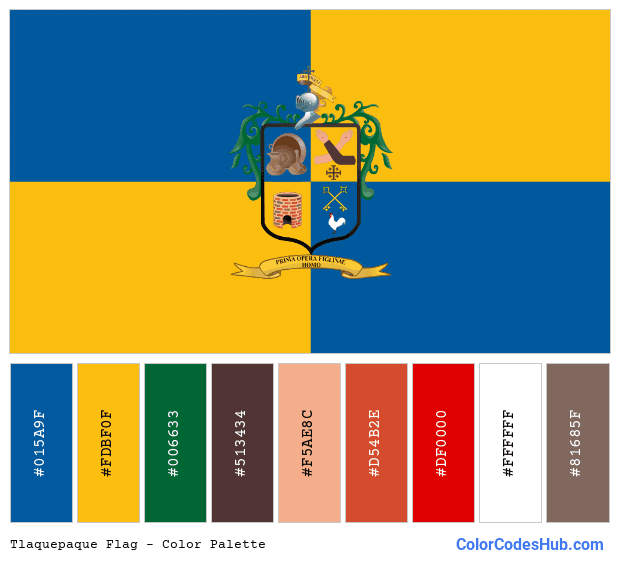 Tlaquepaque flag color palette
