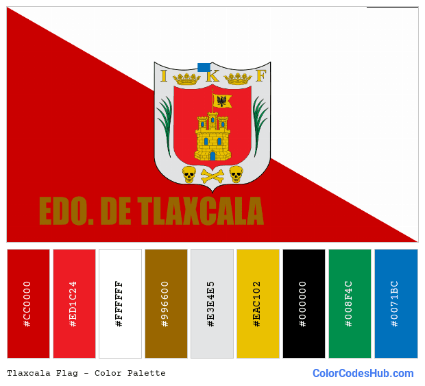 Tlaxcala flag color palette