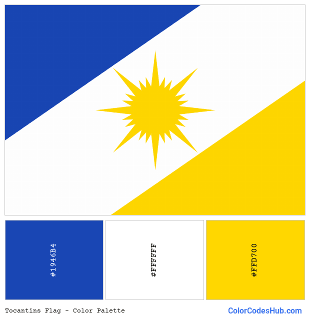 Tocantins flag color palette