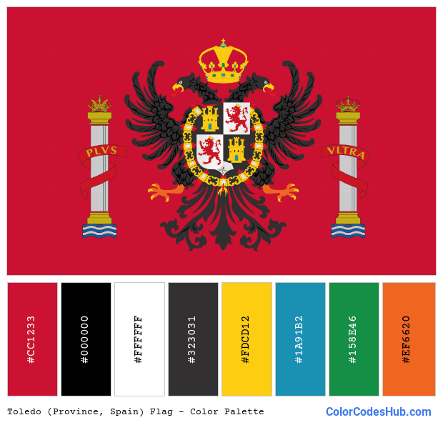 Toledo (Province, Spain) flag color palette