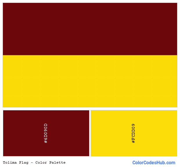 Tolima flag color palette