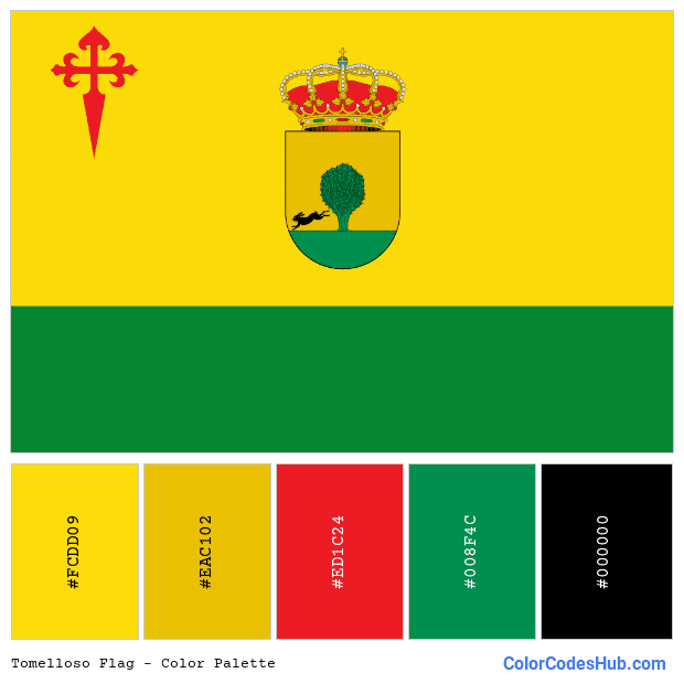 Tomelloso flag color palette
