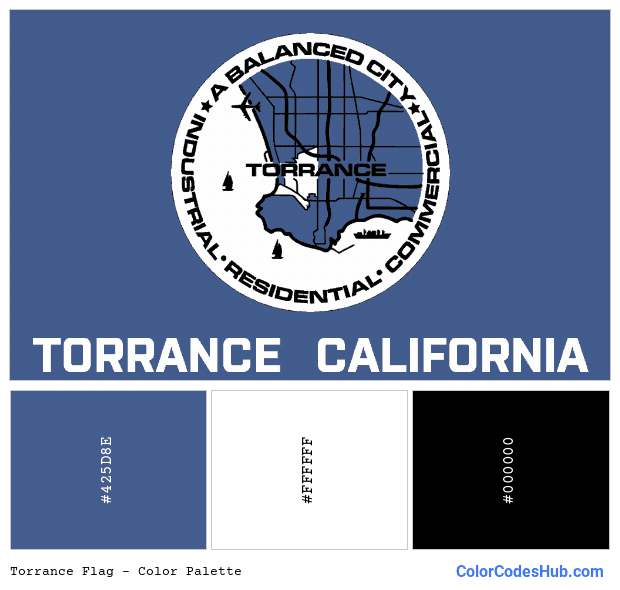 Torrance flag color palette