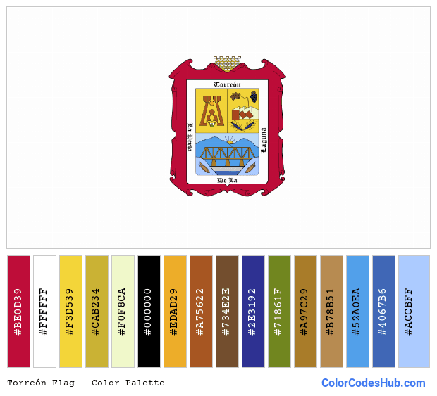 Torreón flag color palette