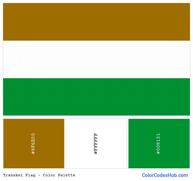 Transkei flag color palette