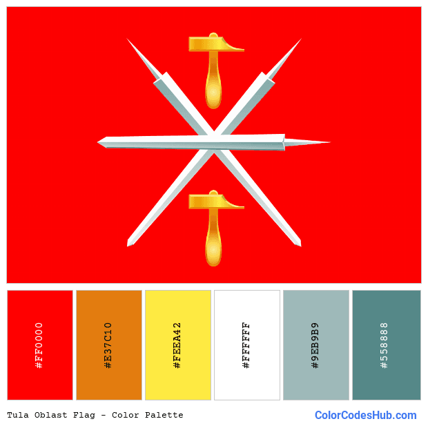 Tula Oblast flag color palette