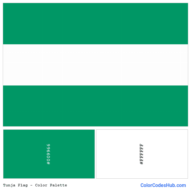 Tunja flag color palette
