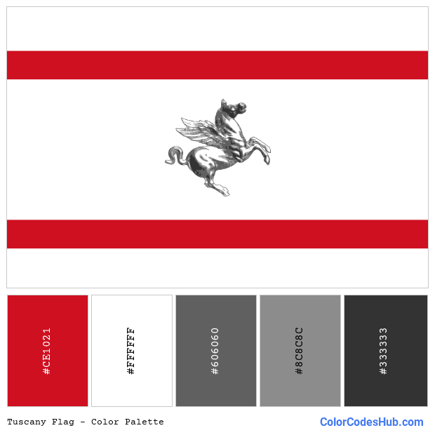 Tuscany flag color palette