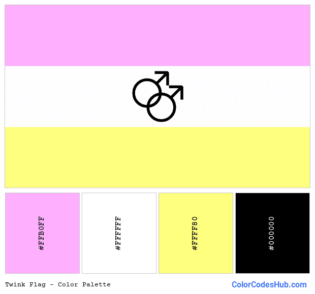 Twink flag color palette