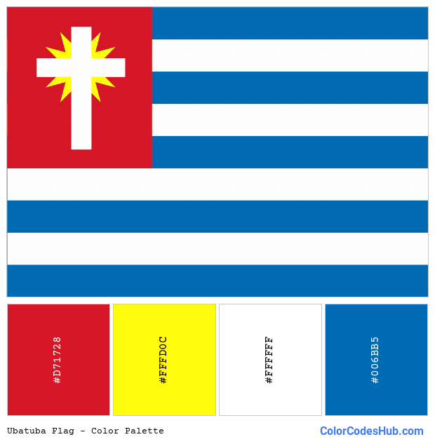 Ubatuba flag color palette
