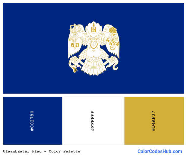 Ulaanbaatar flag color palette