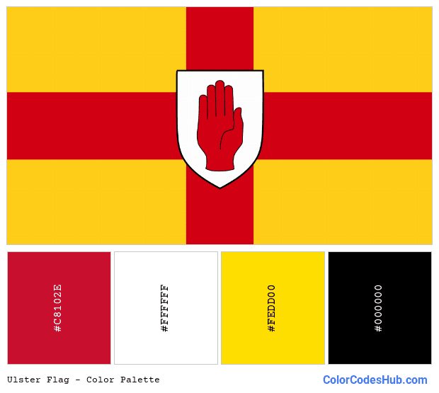 Ulster flag color palette