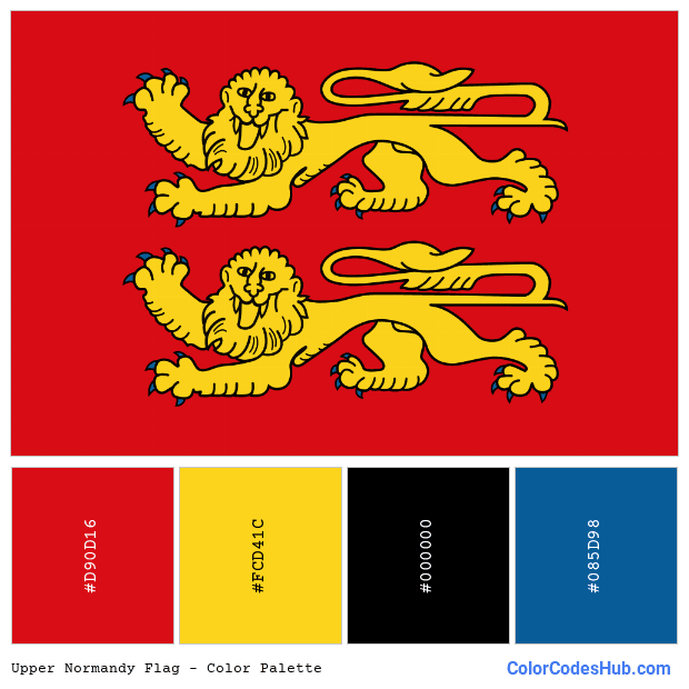 Upper Normandy flag color palette