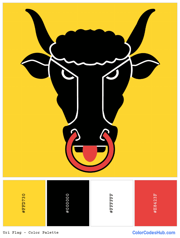 Uri flag color palette