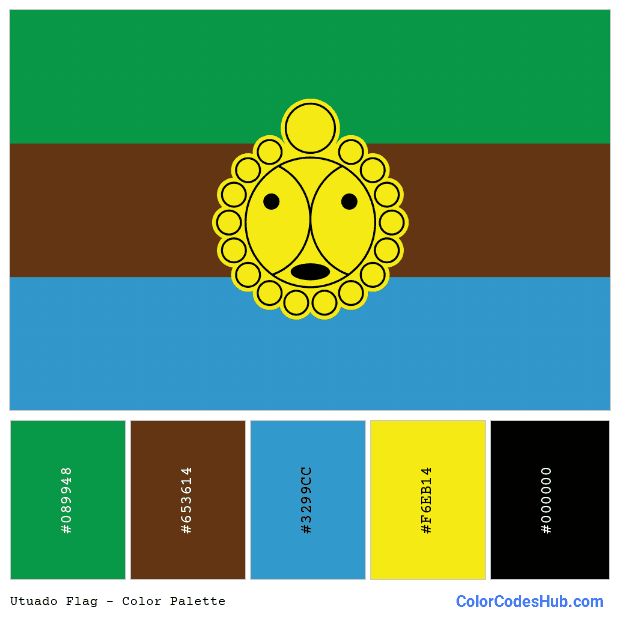 Utuado flag color palette