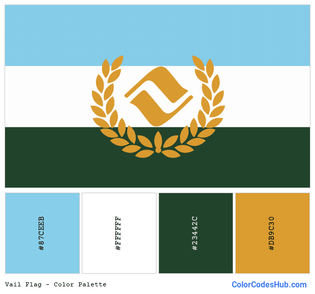 Vail flag color palette
