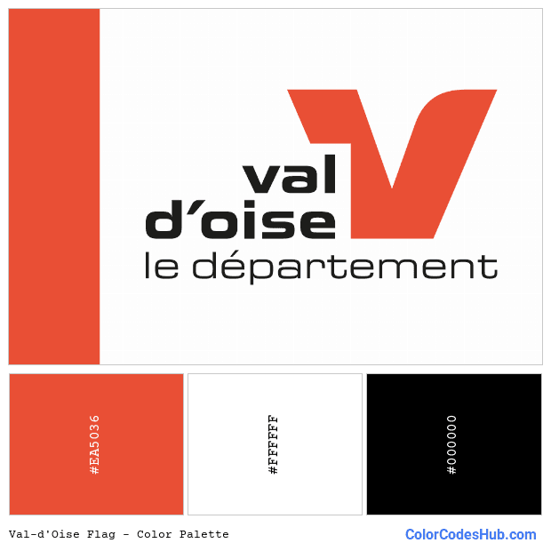 Val-d’Oise flag color palette