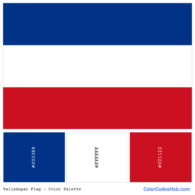 Valledupar flag color palette