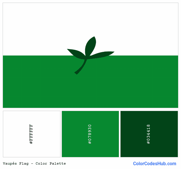 Vaupés flag color palette