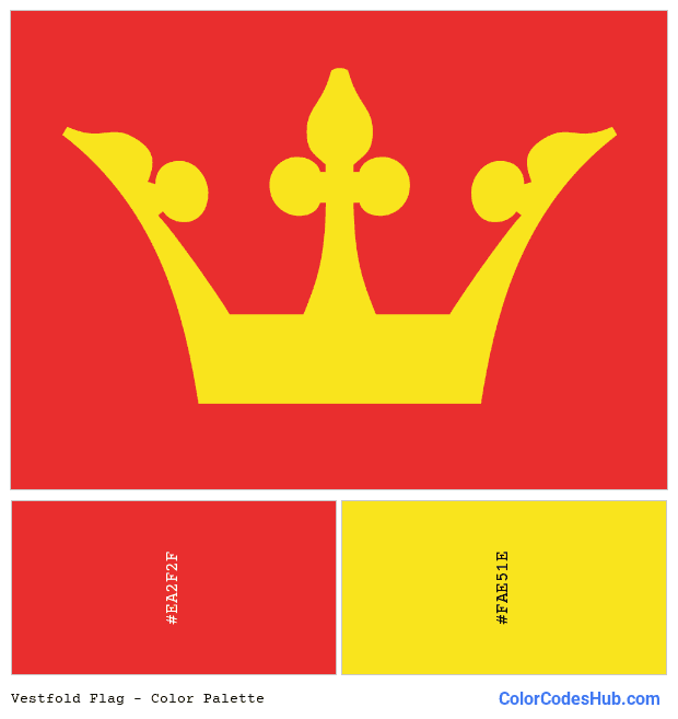 Vestfold flag color palette