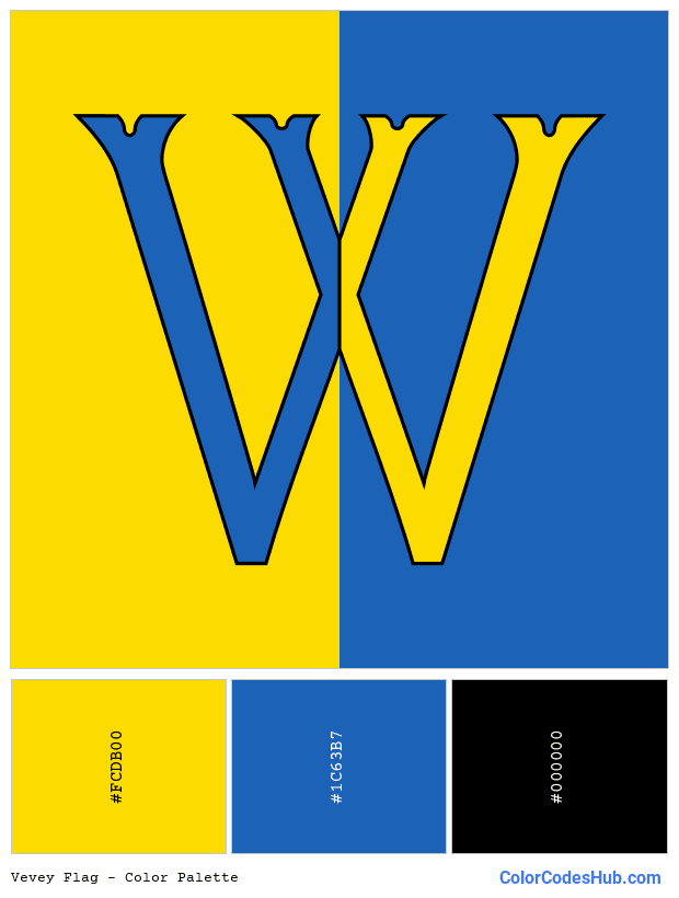 Vevey flag color palette