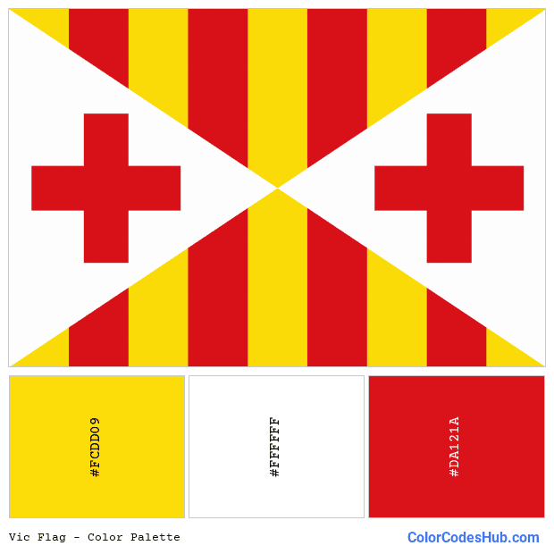 Vic flag color palette