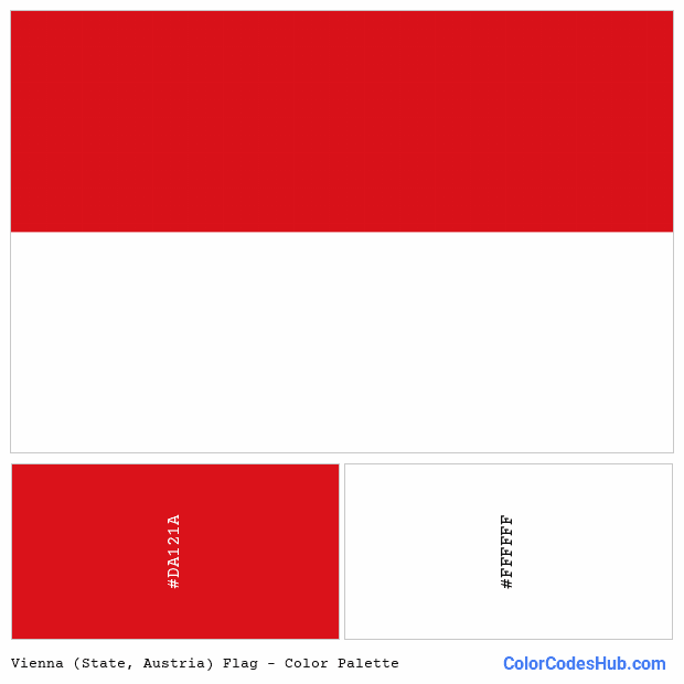 Vienna (State, Austria) flag color palette