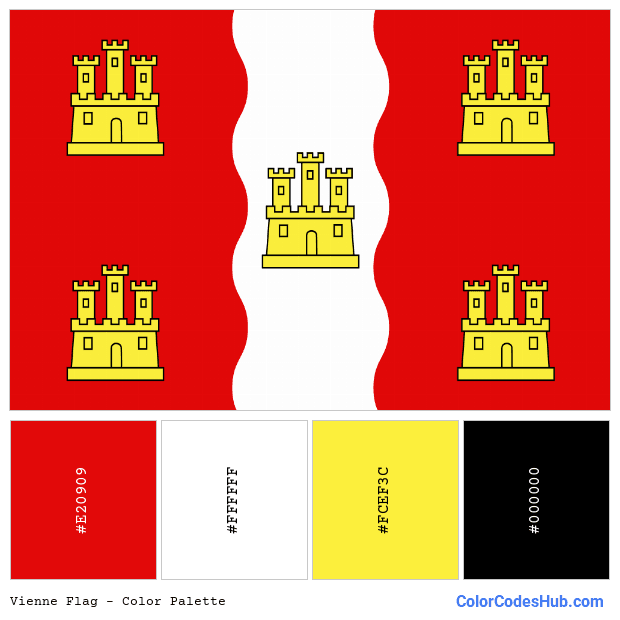 Vienne flag color palette