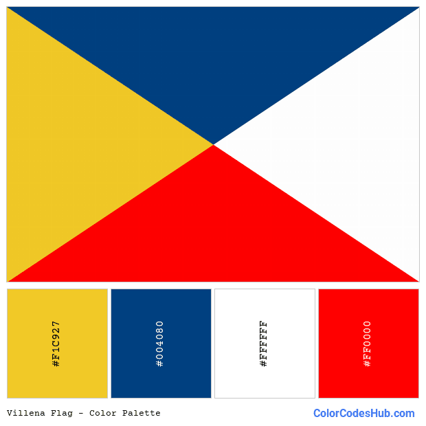 Villena flag color palette