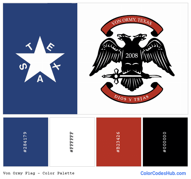 Von Ormy flag color palette