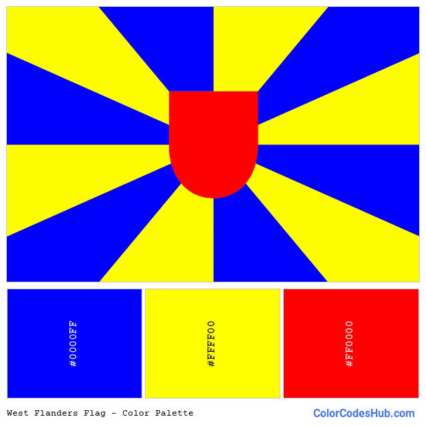 West Flanders flag color palette