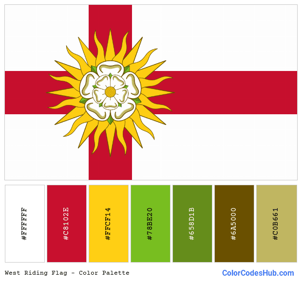 West Riding flag color palette
