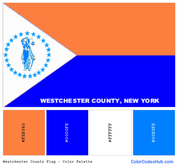 Westchester County flag color palette