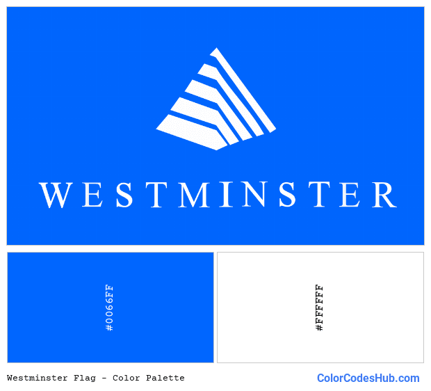 Westminster flag color palette
