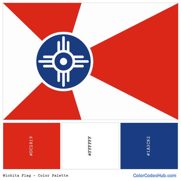 Wichita flag color palette