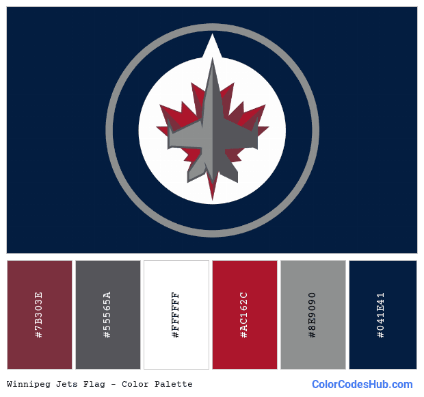 Winnipeg Jets flag color palette