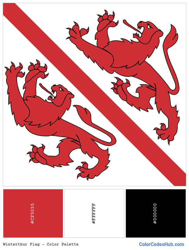 Winterthur flag color palette