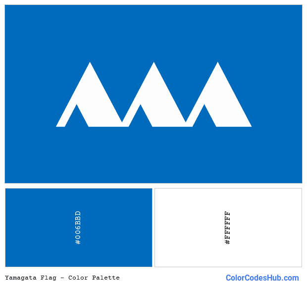 Yamagata flag color palette