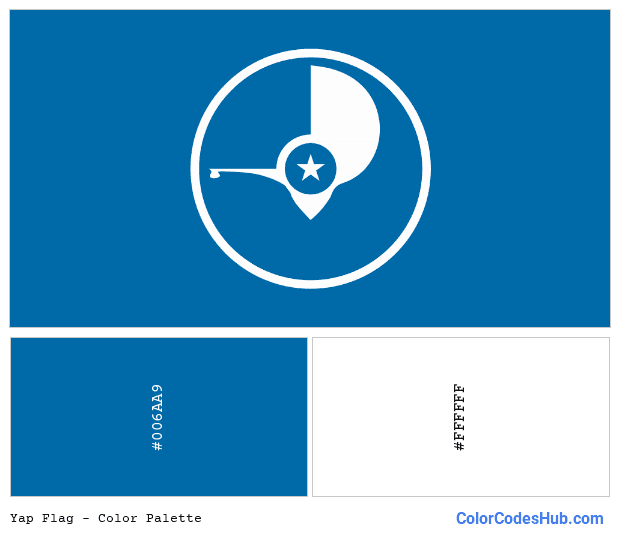 Yap flag color palette