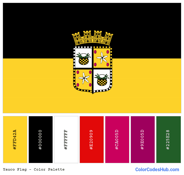Yauco flag color palette