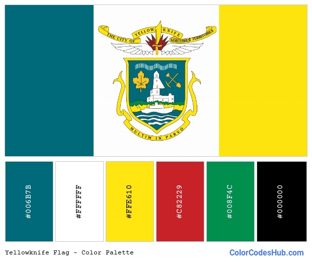 Yellowknife flag color palette