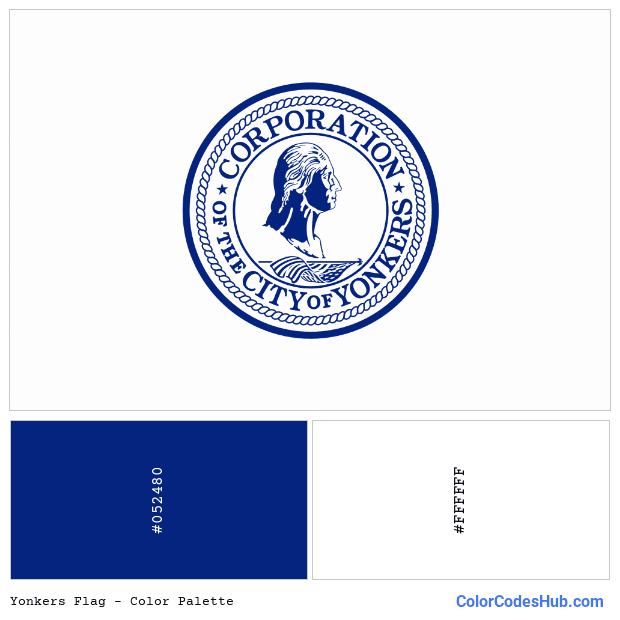 Yonkers flag color palette