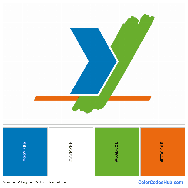 Yonne flag color palette