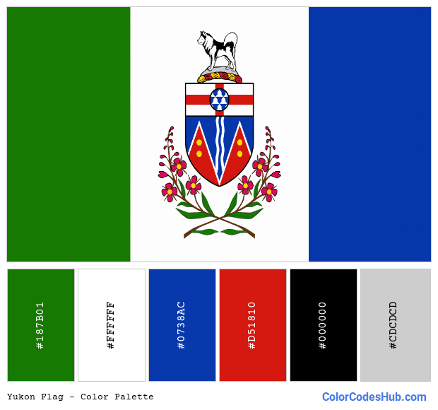 Yukon flag color palette