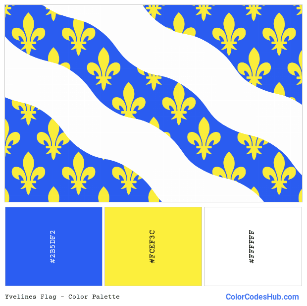 Yvelines flag color palette