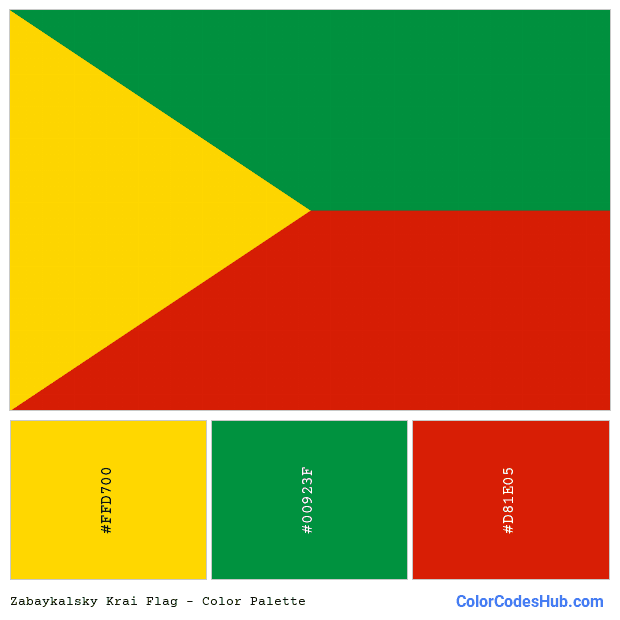 Zabaykalsky Krai flag color palette