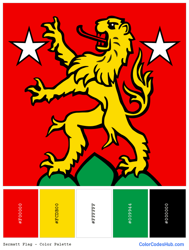 Zermatt flag color palette