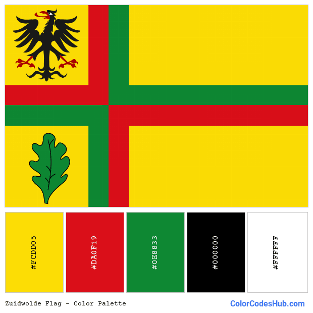 Zuidwolde flag color palette