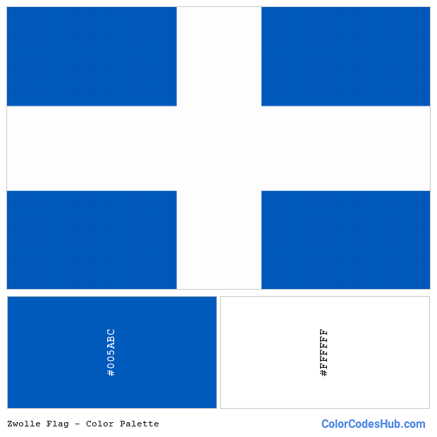 Zwolle flag color palette